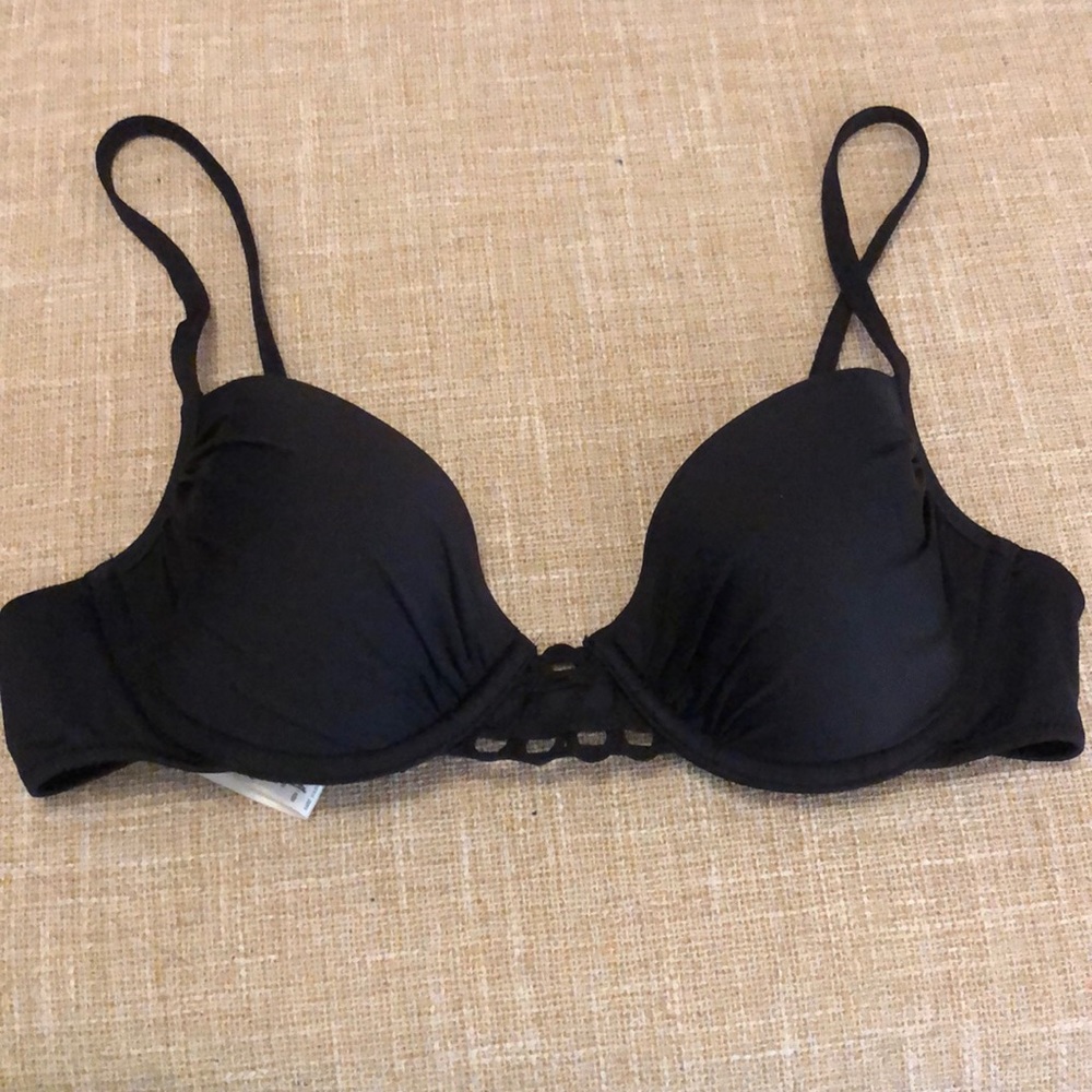La Perla Anna Club black bikini top size 44/8 NEW